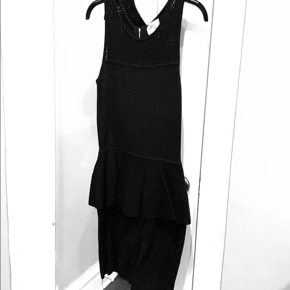 Milly of New York Nicole peplum knit dress